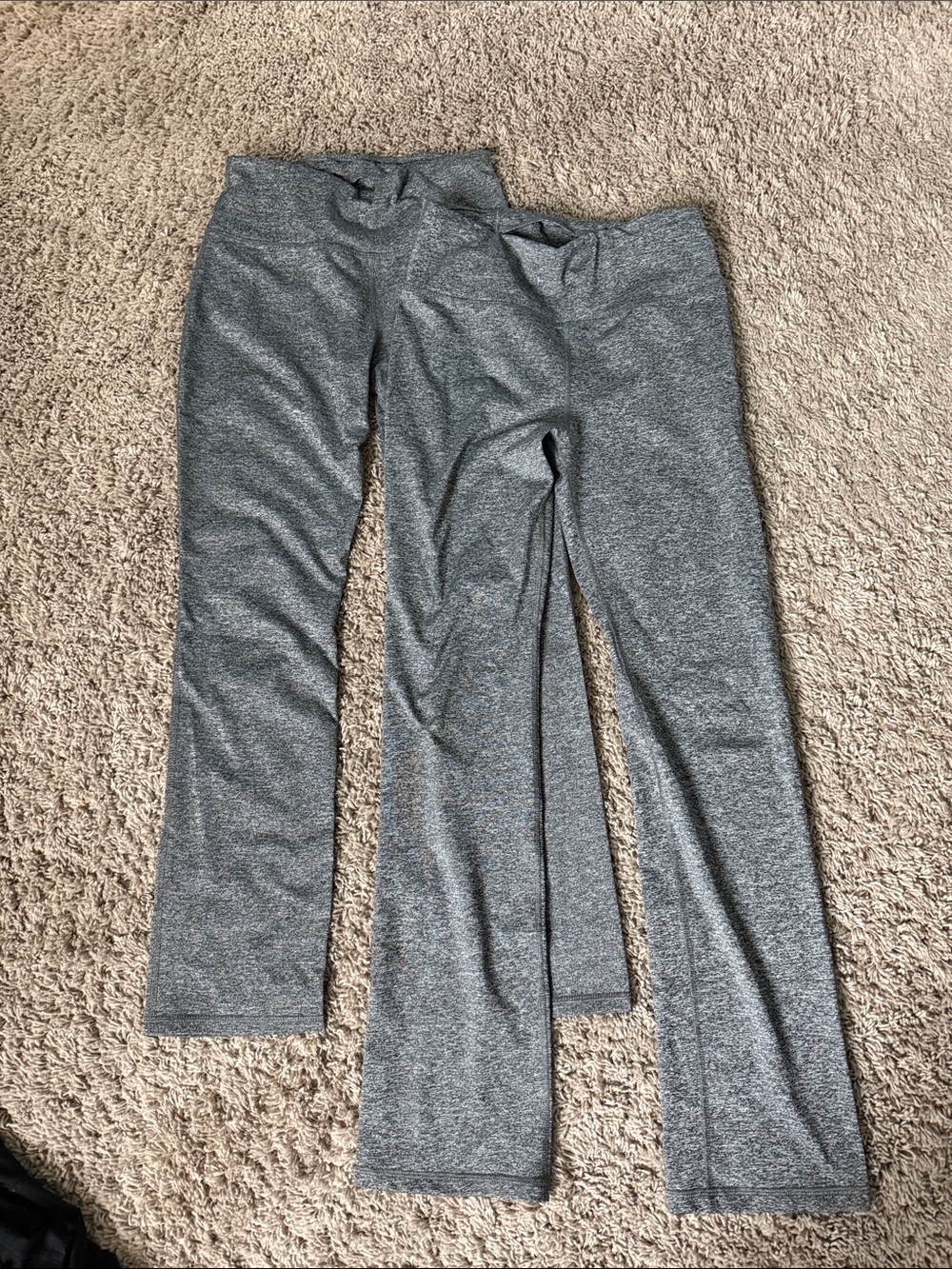Avia Heather Gray Boot Cut Active Leggings - 2 pack